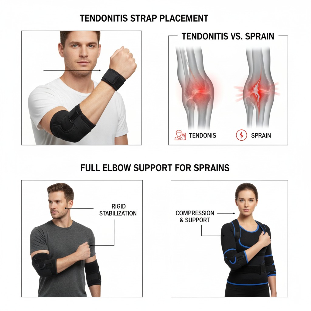 sprains explain elbow brace