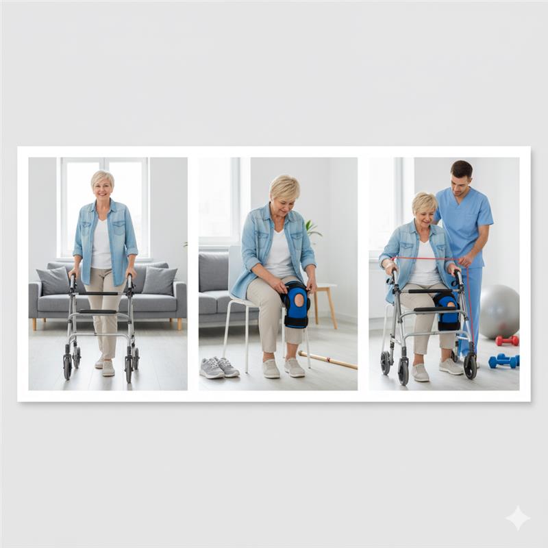 Knee Surgery Essential Mobility Aids and Home Care Tips