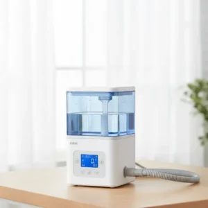 Medical grade cool mist humidifier with a transparent water tank and adjustable dial - Alfa Healthcare Supply